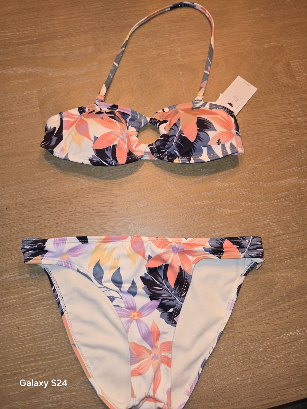 Volcom Tropicabana Bikini Set Swimsuit Womens XS New